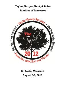 taylor family history book